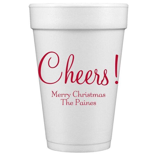 Perfect Cheers Styrofoam Cups
